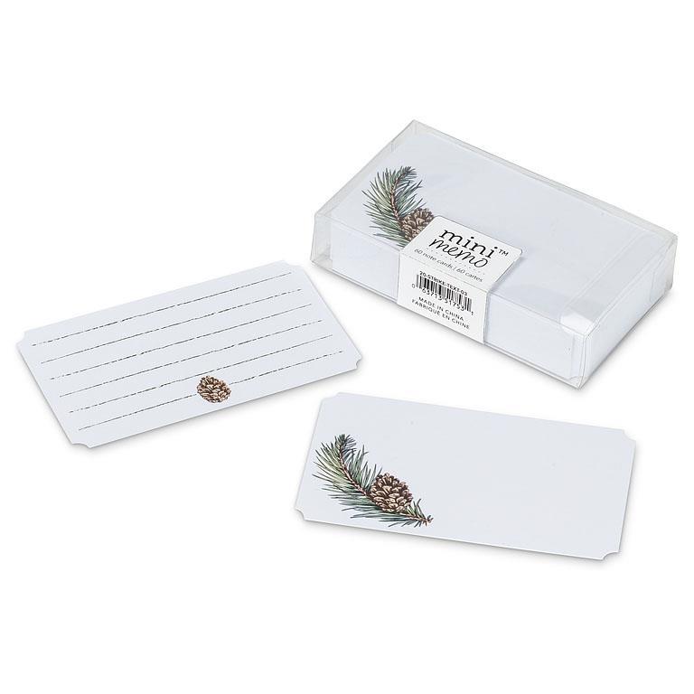 50pc Pinecone Mini Note Cards