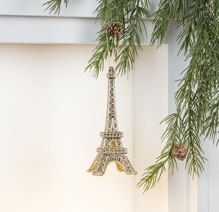 Glitter Eiffel Tower Ornament
