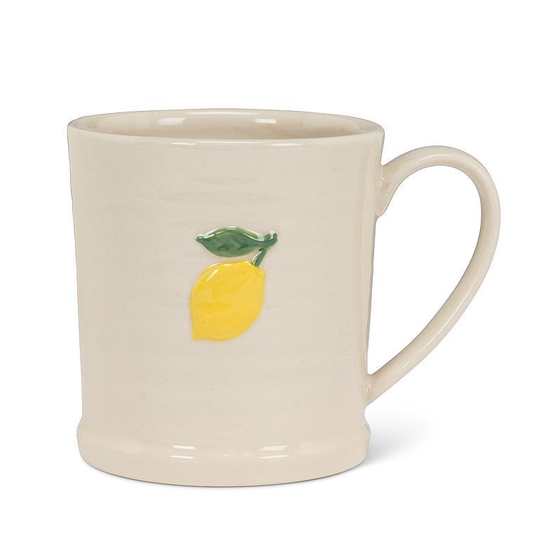 Rimmed Mug w/ Lemon