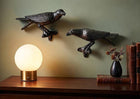 Swirl Glass Ball LED Lamp