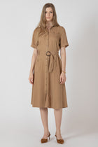 2722508 T Belted Utility Midi Dress