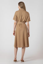 2722508 T Belted Utility Midi Dress
