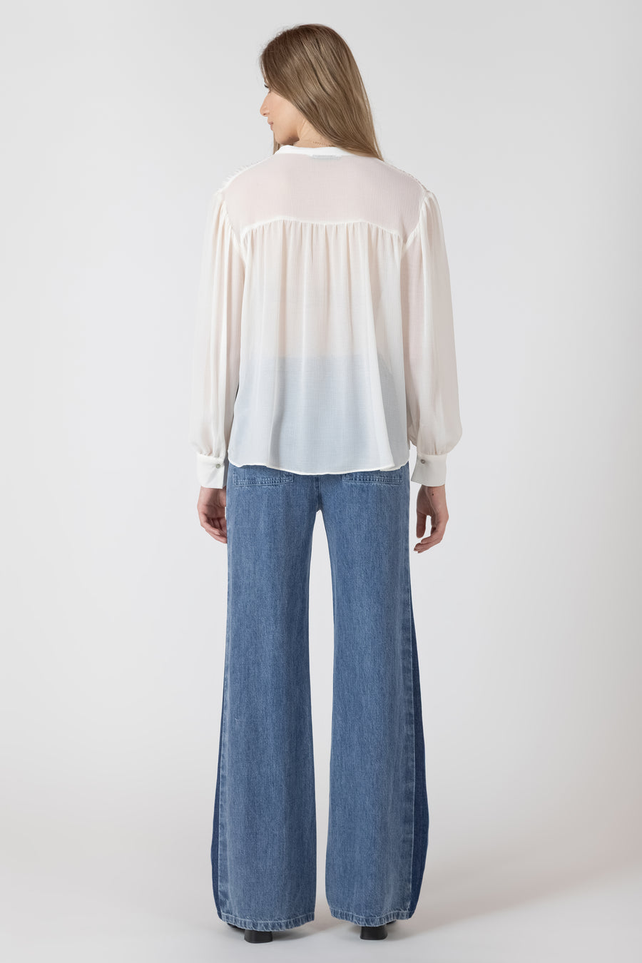 2723701 T Pintuck Detail Blouse