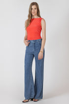 2724010 T Shirred Detail Tank
