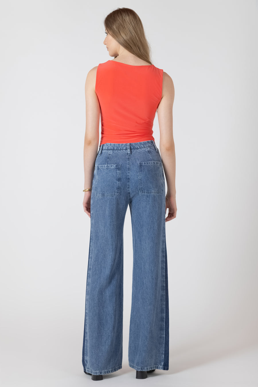 2724010 T Shirred Detail Tank