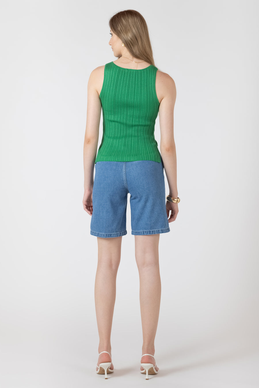 2727018 T Boatneck Ribbed Sweater Tank