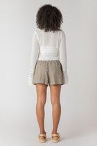 2727253 DG Tie Front Crochet Cardigan