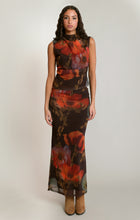 2822200 D Mesh Floral Skirt