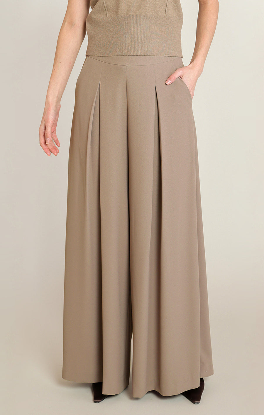 2822712 T High Waisted Pleat Pants