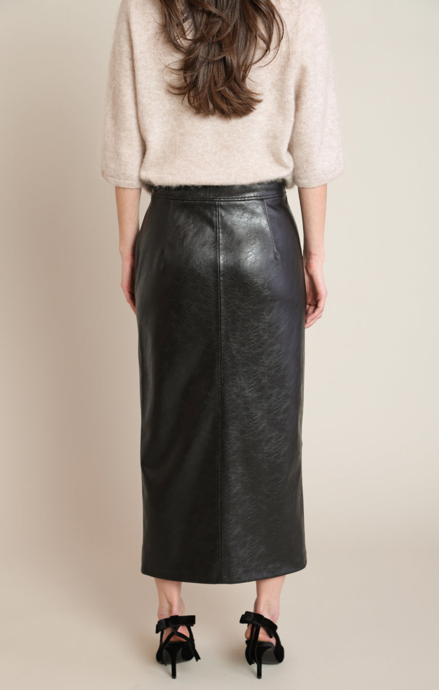 2822715 T Faux Leather Skirt