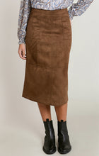 2822726 D Suede Midi Skirt