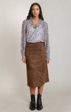 2822726 D Suede Midi Skirt