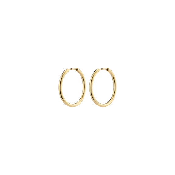 April Recycled Small-Size Hoop Earrings