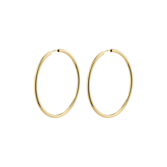 April Recycled Medium-Size Hoop Earrings