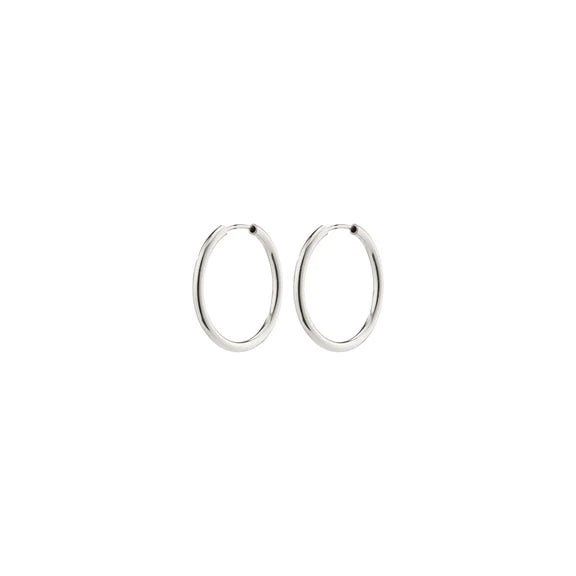 April Recycled Small-Size Hoop Earrings