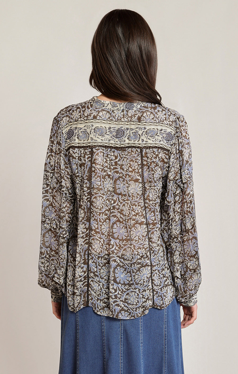 2823711 T Orchid Print Blouse
