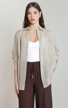 2823717 D Oversized Textured Shirt