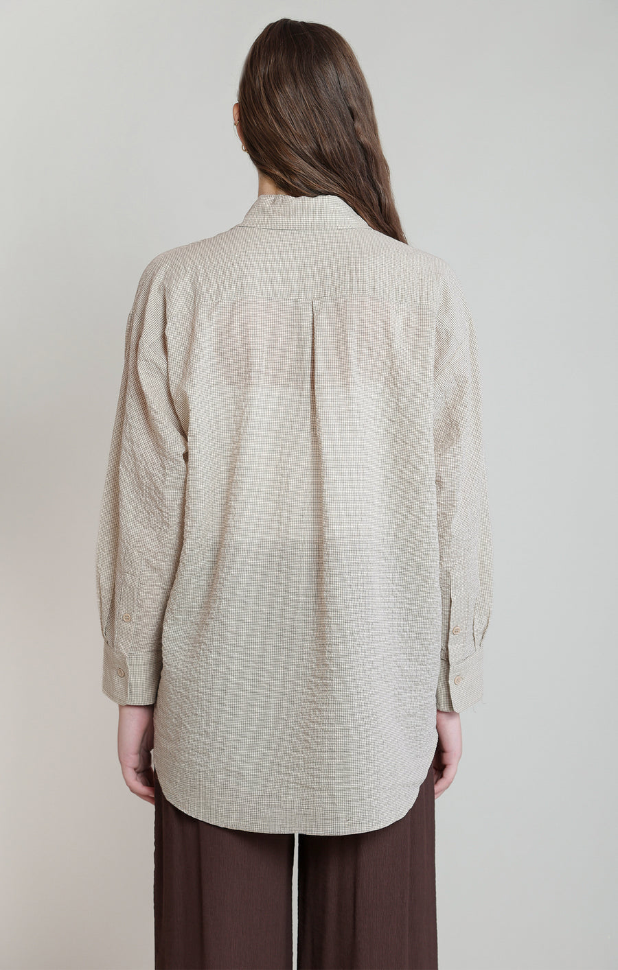 2823717 D Oversized Textured Shirt