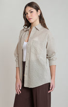 2823717 D Oversized Textured Shirt