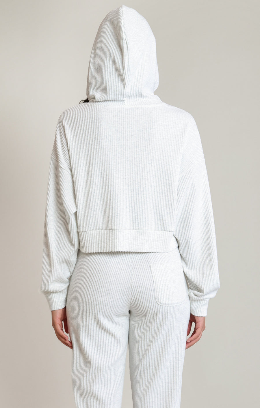 2824010 D Soft Ribbed Hoodie