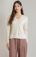 2824011 D V-neck Knit Top Shell