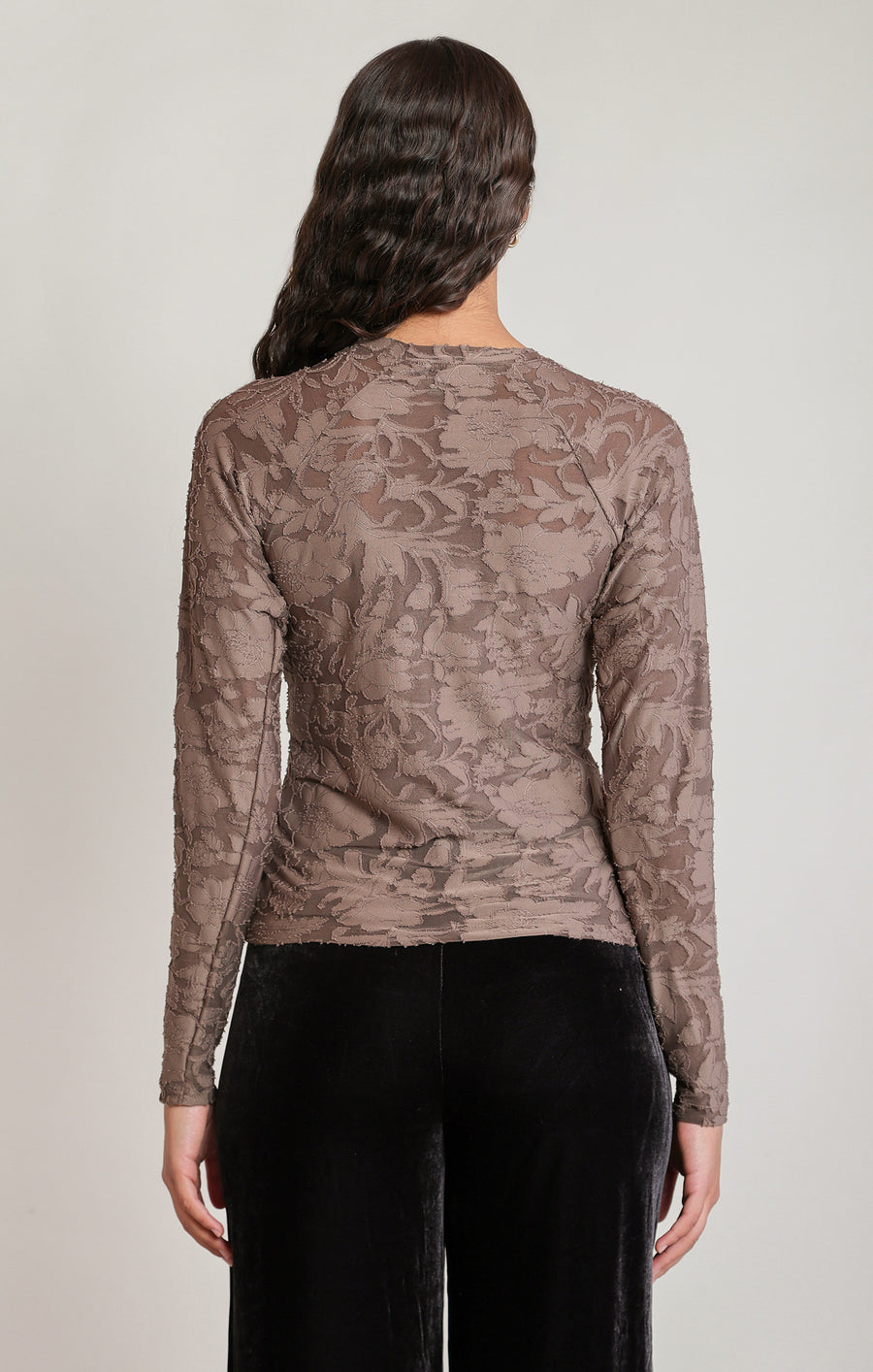 2824025 D Floral Long Sleeve Tee