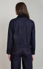 2825750 D Corduroy Collar Denim Jacket