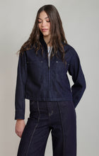 2825750 D Corduroy Collar Denim Jacket