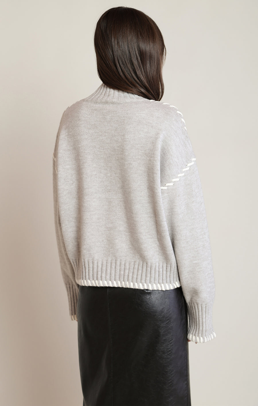 2827031 T Stitch Turtleneck Sweater