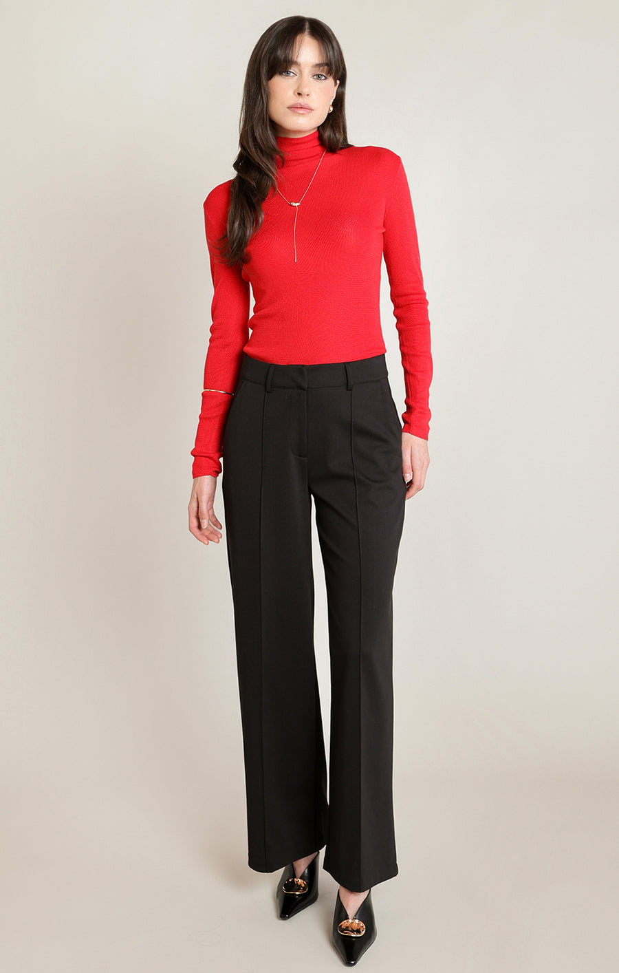 2827043 T Fine Knit Mockneck Top