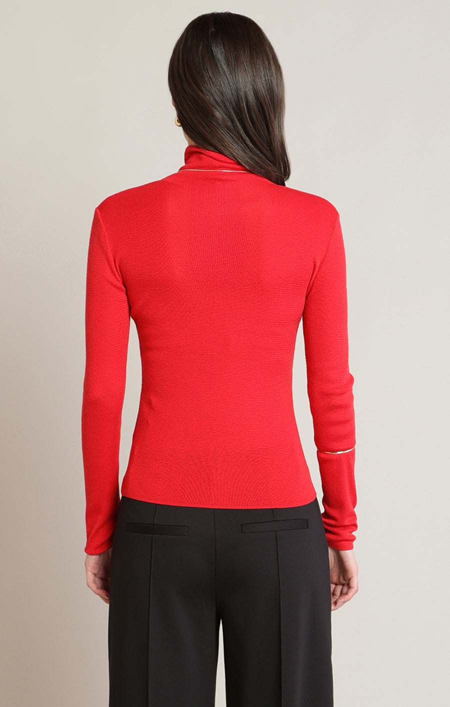 2827043 T Fine Knit Mockneck Top