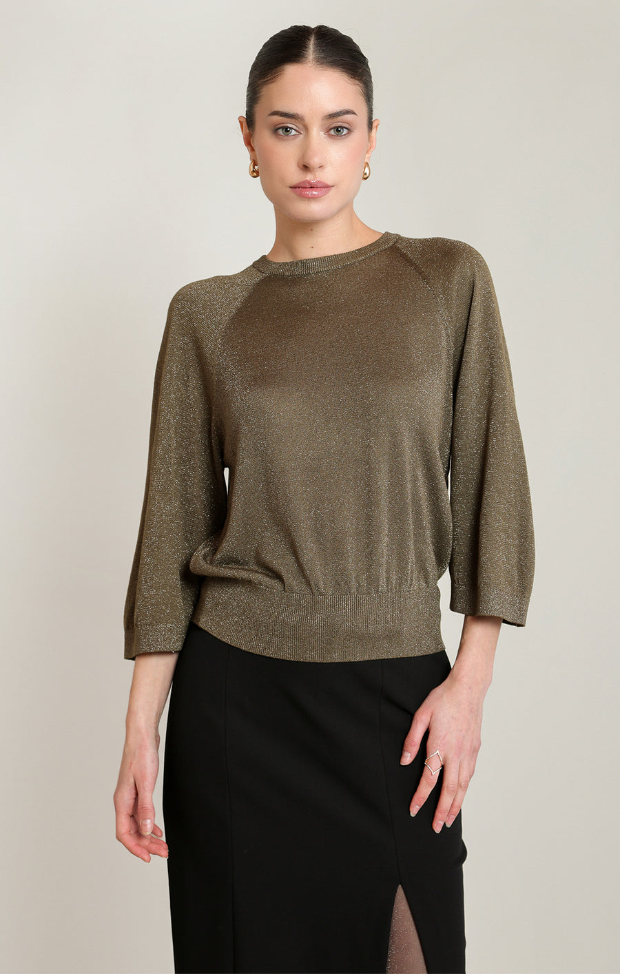 2827051 T Glitter Knit Top