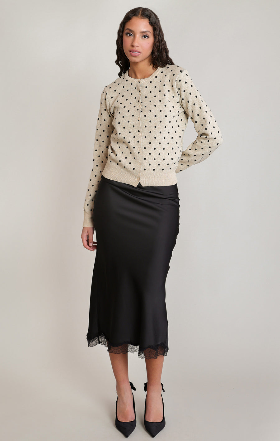 2827268 D Polkadot Cardigan