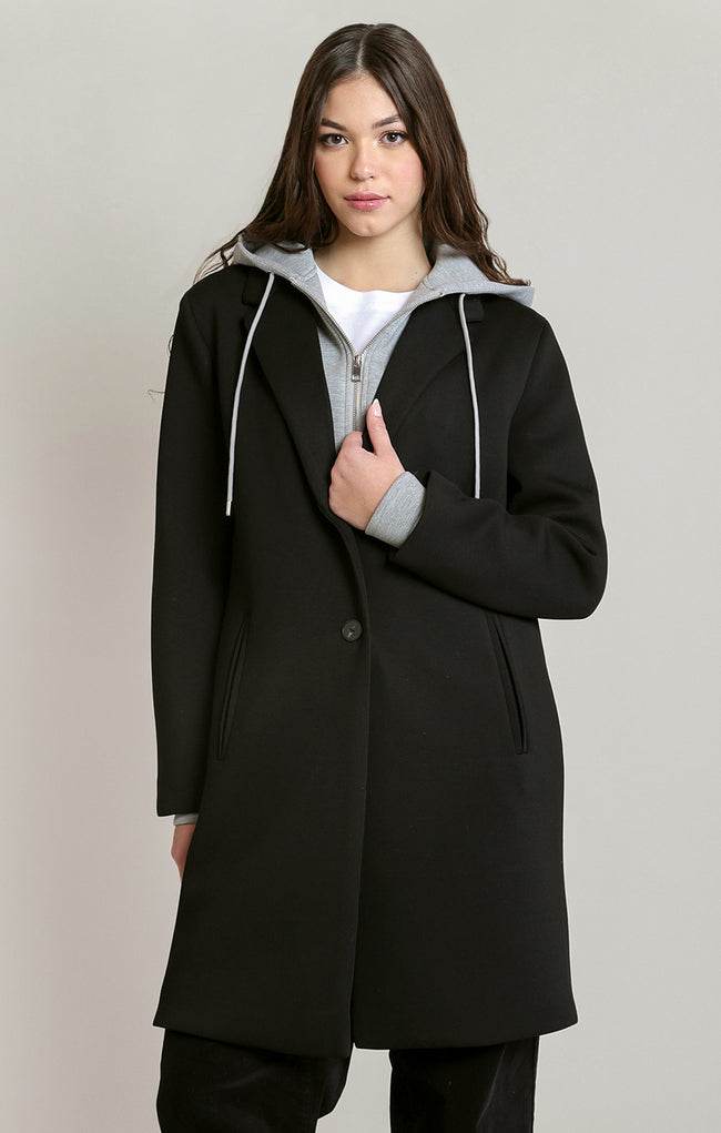 2829010 D Convertible Hooded Coat