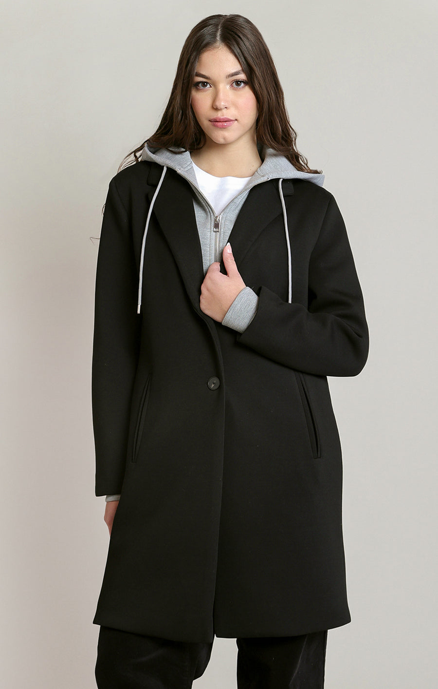 2829010 D Convertible Hooded Coat