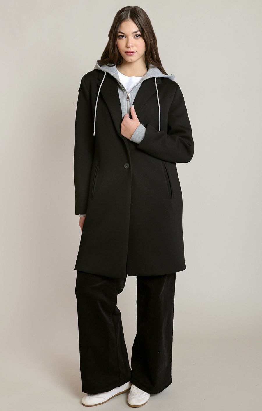 2829010 D Convertible Hooded Coat