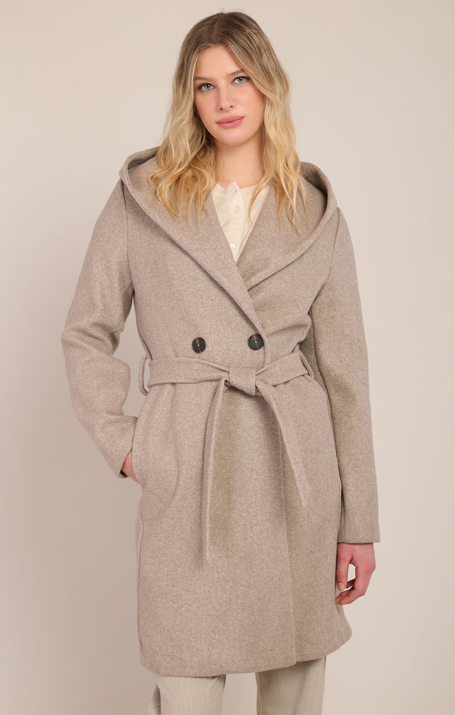 2829011 DG Belted Hooded Coat