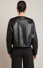 2829514 T Collarless PU Jacket