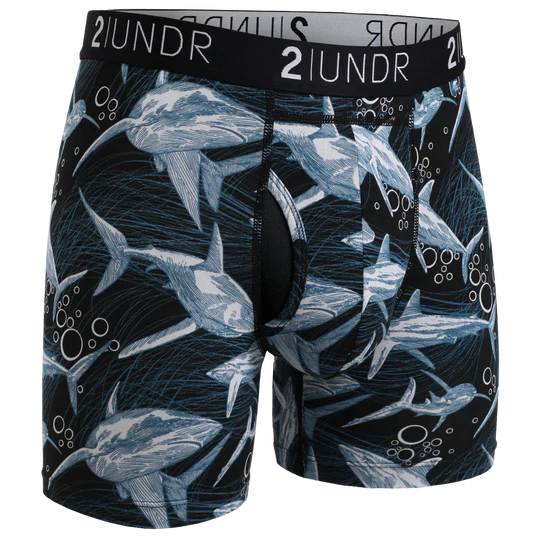 2UNDR Swing Shift - Great White - 6" Boxer Brief