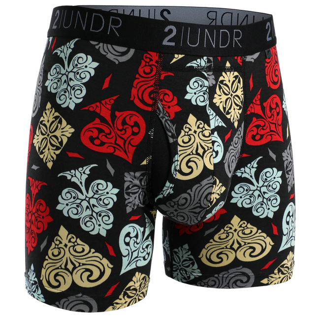 2UNDR Swing Shift - Spades - 6" Boxer Brief