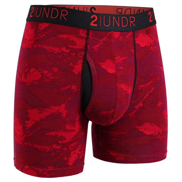 2UNDR Swing Shift - Red Storm - 6" Boxer Brief