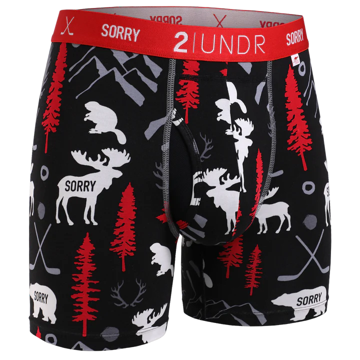 2UNDR Swing Shift - Sorry Eh - 6" Boxer Brief