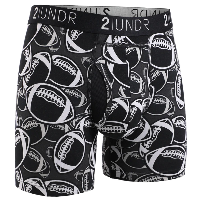 2UNDR Swing Shift - Grid Iron - 6" Boxer Brief