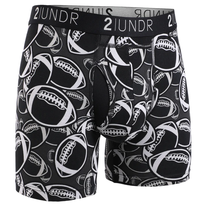 2UNDR Swing Shift - Grid Iron - 6" Boxer Brief