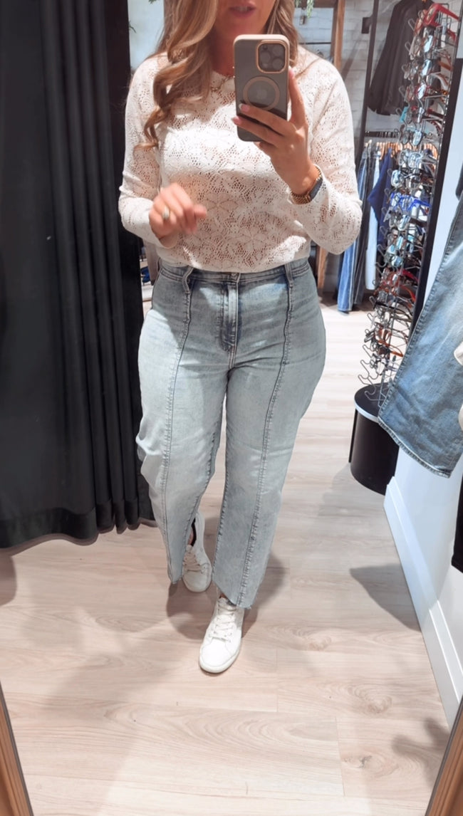 Pleaser - High Rise Wide Ankle w Side Panel - Cupid