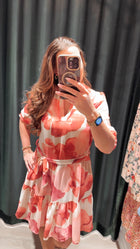 2722507 T Tiered Belted Dress