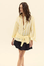 Vicenzo Shirt Striped Yellow