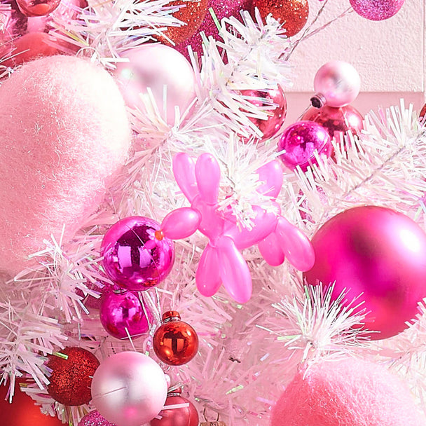 3.5" Pink Balloon Dog Ornament