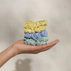 Ruched Satin Scrunchies - Multi-Colour 5pcs
