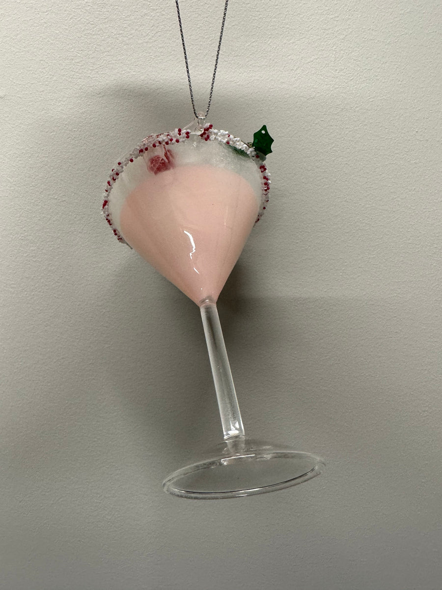 5.25" Peppermint Cocktail Ornaments